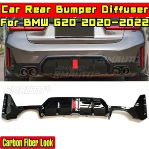 <b>For</b> BMW G20 2020-2022 Body Kit BMW G20 Rear Bumper Splitter Glossy Black Sports Style Spoiler Cover <b>Diffuser</b> <b>Car</b> Accessories - Product Image 2
