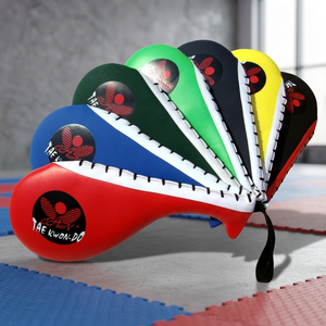 Single Leaf Martial Arts Kick Paddle/Target-Taekwondo Karate Striking Target Board Heavy Duty PVC <b>Training</b> Pad 39CM*18CM for - Product Image 2