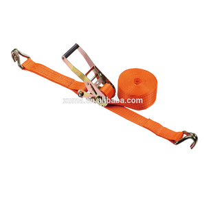 Chine vente en gros de 50mm sangles d'arrimage à cliquet robustes sangle de charge ceintures d'arrimage de cargaison S crochet Double J crochet Sangle a Cliquet pour camion - Product Image 4