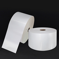 60um blanc brillant PP perle Film auto-adhésif papier étiquette matériel Jumbo Rolls brillant blanc PP Jumbo Rolls