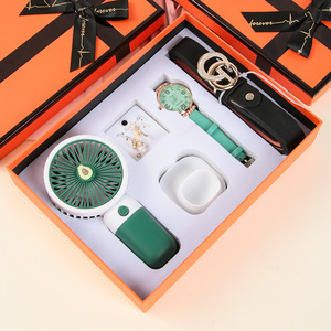 Cross Border <b>Gift</b> Set For Women Mother S Day Summer Fan Watch Jewelry <b>Box</b> - Product Image 2