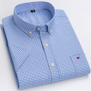 Chemise <span class=keywords><strong>Paul</strong></span> pour homme, 100 % coton popeline, manches courtes, sans repassage, style décontracté chic, grande taille, pour l'été, idéale pour les hommes d'âge mûr et seniors - Product Image 5