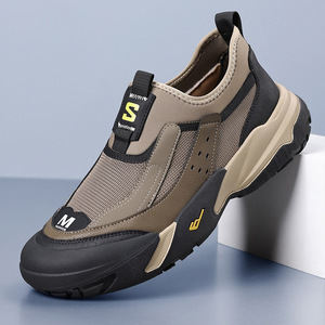 Chaussures de randonnée avec empeigne en mesh, semelle extérieure en caoutchouc, semelle intermédiaire respirante en EVA, unisexe, printemps, trekking en plein air, usage décontracté - Product Image 1