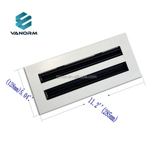 Hvac Hệ thống 2 khe cắm tuyến tính khe khuếch tán trần có thể điều chỉnh lưỡi trở lại lưới tản nhiệt không khí 10*4" - Product Image 3