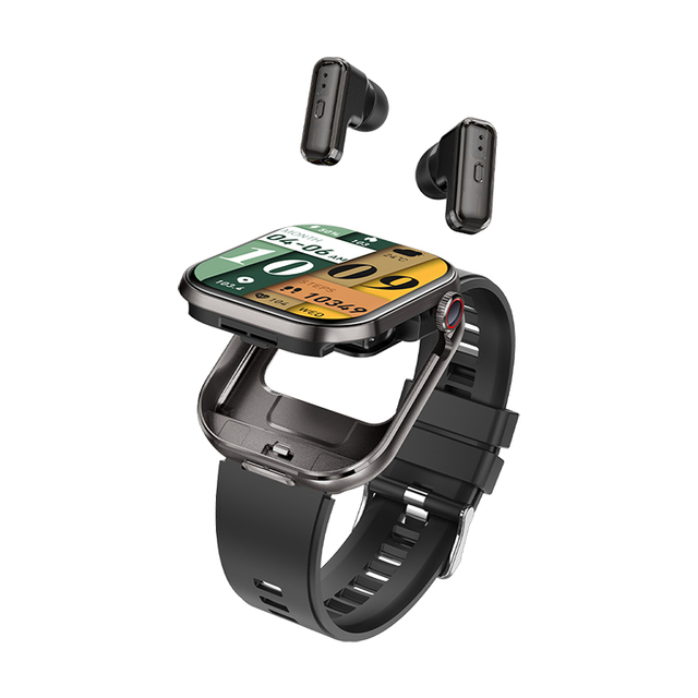 New 2.02 Inch IPS Full Touch Screen Blood Oxygen Pressure Heart Rate Monitoring Calling IP67 Waterproof T99 Smart Watch