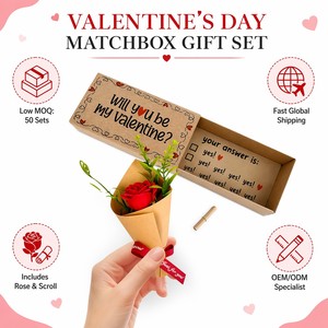 Caja de Regalo de San Valentín Hecha a Mano, Mini Ramo de Rosas, Tarjeta de Amor de Papel, Regalo Sorpresa Romántico - Product Image 3