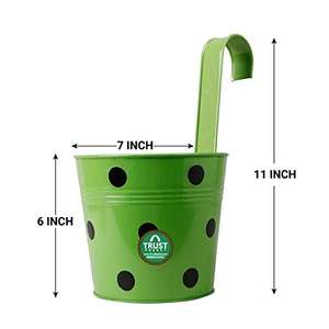 Mini jardinière en métal de haute qualité Pots de fleurs revêtement Anti-Corrosion robuste grande décoration de bureau à domicile pour l'application de jardin - Product Image 2