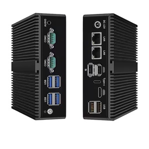 CAIXUNIPC Pc Industri Intel N5105 port Ethernet ganda COM 6USB DDR4 2 * HD-MI X86 Linux tanpa kipas komputer <span class=keywords><strong>Desktop</strong></span> Mini - Product Image 5