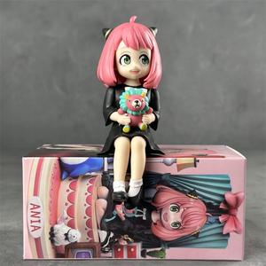 Encantadores dibujos animados lindos SPY <span class=keywords><strong>Anya</strong></span> figuras de acción PVC accesorios de coche decoración de escritorio niños 3D muñeca juguetes colección de regalos al por mayor - Product Image 2