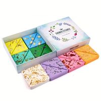 Emballage personnalisé OEM/ODM en pulpe de bambou, couleur personnalisée, bombes de bain relaxantes, naturelles, véganes, biologiques, parfumées, aromathérapie, carrées, pour la douche