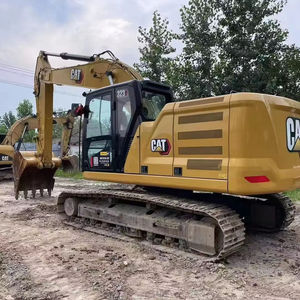 Excavadora de cadenas usada Caterpillar CAT323 de 23 toneladas, año 2022, incluye motor, bomba, PLC, caja de cambios, capacidad de cucharón de 1.2 m, origen Japón. - Product Image 1