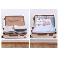 Sac de Compression sous vide pour vêtements, pompe à main de gonflage, pochette de rangement transparente pour gain d'espace sacs de rangement de voyage essentiels