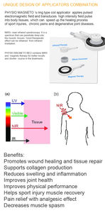 Máquina de Fisioterapia Portátil 2 en 1 de Material ABS para Recuperación de Lesiones, Relajación Corporal, Masaje Muscular, Alivio del Dolor, Anillo Magnético - Product Image 4