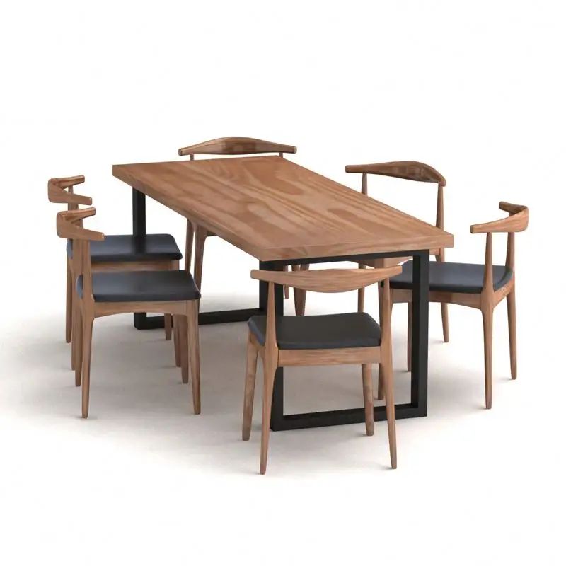 Mobili di lusso tavolo e sedia tavolo da pranzo in legno massello set tavolo da pranzo in legno sala da pranzo set sala da pranzo
