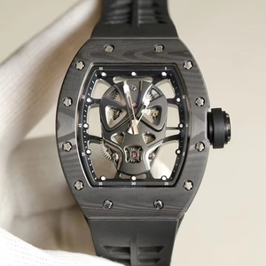 Premium Carbon Fiber Barrel Case <b>Skeleton</b> Tourbillon <b>Watch</b> Men High Quality Waterproof Luminous <b>Automatic</b> Mechanical Sports Luxu - Product Image 1