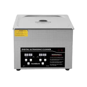 Macchina per la pulizia ad ultrasuoni 10l 240W potenza ad ultrasuoni e occhiali per la pulizia del calore accessori industriali per gioielli