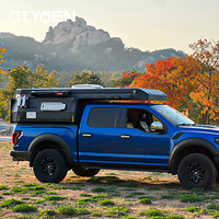 Mini camionnette en fibre de verre Camper Pop-Up Slide Overland Box Shell pour Expedition Camping en vente Remorques de voyage tout-terrain