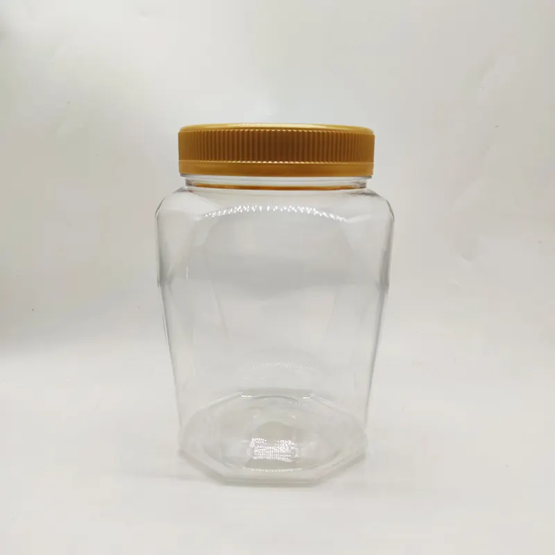 2.2L PET Candy Plastic Jars ECO Friendly BPA Free Wide Mouth Jar For Food Packaging