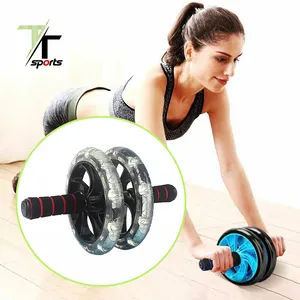 The newest styles steel tube AB wheel roller for Men's abdomen exercise