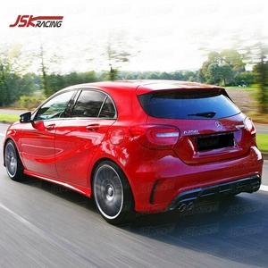 DIFFUSEUR ARRIÈRE EN FIBRE DE CARBONE DE STYLE BS POUR 2013-2015 <span class=keywords><strong>MERCEDES</strong></span> BENZ <span class=keywords><strong>A</strong></span>-CLASS W176 A250 A260 AMG B45 - Product Image 1