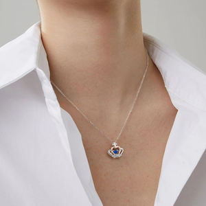 Anelli Regolabili Ame Oro Rosa Placcato Pietra di Vito Collana Corona Cuore <span class=keywords><strong>Regina</strong></span> 925 in Argento Sterling per Donne <span class=keywords><strong>Gioielli</strong></span> - Product Image 2