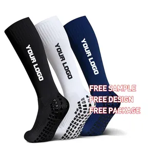 Design Wholesale High Quality Comfortable Breathable Football Grip Socks Custom Design Anti Slip Socks Mens Soccer Socks
