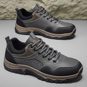 Men's Wear Resistant Hiking Shoes Lightweight Comfort PU Mesh Upper Rubber Outsole All Seasons Outdoor Walking Boots - Product Image 6