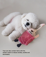 Jouet en peluche pour chien, mignon, de dessin animé, résistant aux morsures, couineur, interactif, anti-ennui, durable, avec compartiment pour friandises, son de papier, pliable, lapin, mouton
