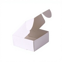 Boîte d'expédition en carton personnalisée avec logo, fenêtre transparente en PVC, emballage en papier kraft, boîte cadeau noir mat et blanc, pliable, vente en gros