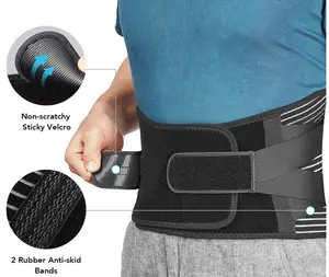 Breathable Medical Lower Pain Relief Support Back Brace Adjustable Working Waist Back Brace Lumbar Support Belt