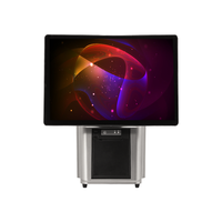 Système de point de vente tout-en-un Windows/Android, processeur J1900/I3/I5/I7, 4 Go/8 Go/16 Go de RAM, 64 Go-1000 Go de ROM, écran tactile 15,6 pouces 1080p