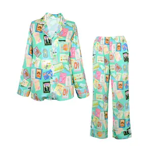 GuiXiu Pajamas with new fashionable printing combined with animal pattern printing women's sleepwear