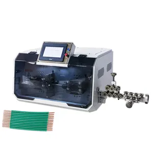 Máquina automática de corte e descascamento de fios elétricos, descascador de fios elétrico de alta velocidade, adequado para diâmetro de fios de 0,25-16 mm2