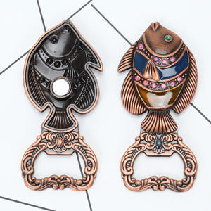 แม่เหล็กติดตู้เย็นรูปปลาทองเหลืองสำหรับเปิดขวดเบียร์ งานฝีมือโลหะลายสั่งทำพิเศษสำหรับผู้ที่ชื่นชอบการตก<span class=keywords><strong>ปลา</strong></span>ในน้ำเค็ม - Product Image 5