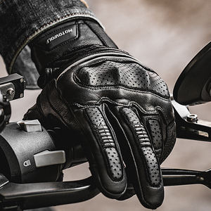 MOTOWOLF 2025 Nouveaux gants de café en cuir de protection pour moto de course - Product Image 6