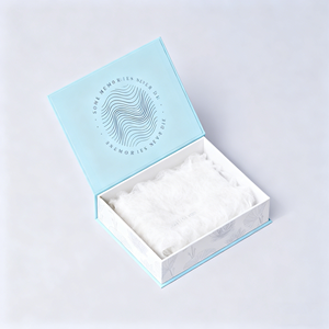 Подарочная коробка из переработанных материалов с тиснением, с губчатой подкладкой, роскошная жесткая бумажная упаковка для свадебных альбомов и памятных вещей - Product Image 2