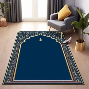 Tapis <span class=keywords><strong>de</strong></span> prière en velours cristal, style ethnique, antidérapant, résistant à l'usure, anti-poussière, anti-salissures, lavable à la main – Vente chaude transfrontalière - Product Image 3
