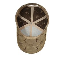Origineel geborduurde 6-panel baseballcap heren 2026 Nieuwe vintage veelzijdige outdoor sport pet OEM kleine serie op maat