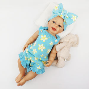 Set in Maglia per Neonati Pinuotu, Grazioso Body con Volant e Fiori, Fascia Floreale, Tutina con Frange sulle Spalle per Bambine - Product Image 4