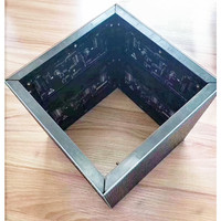 Display a cubo a Led ad angolo senza cuciture da 90 gradi per interni a colori P2 P2.5 P3 P4 modulo smussato per la pubblicità