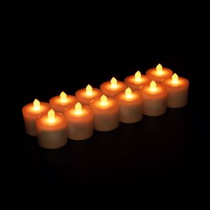 12pcs <strong>LED</strong> Candle Lights Set Flameless <strong>Tealight</strong> with Inductive Charging Base - Product Image 1