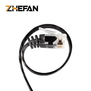 Zhefan CAT6 LAN Patchcord mỏng phẳng RJ45 dữ liệu vá cáp 4 cặp xoắn không được che chở UTP mèo 6 2M 5M Ethernet mạng vá dây