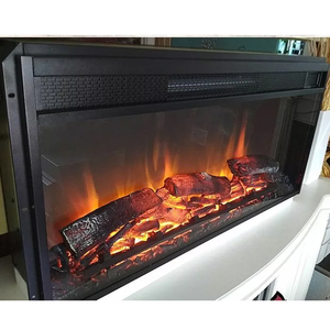 38 "pollice moderno montaggio a parete 3d camino 230V all'ingrosso interno camino elettrico casa stufe inserto Cheminee camino Led - Product Image 1