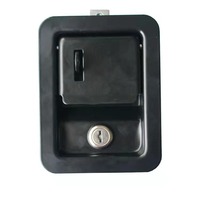 Loquet à palette en fer et zinc sur mesure pour auvents de pick-up et tiroirs de boîte à outils verrouillables, finition galvanisée, emballé en carton