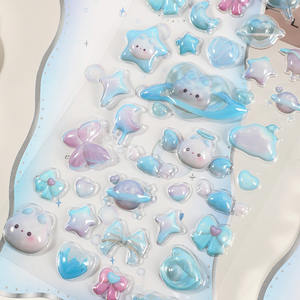 Nuevo Diseño 2026, Adhesivo 3D Impermeable y Ecológico a Todo Color, Decoración de Cristal con Gemas de Anime y Dibujos Animados para Niños - Product Image 4