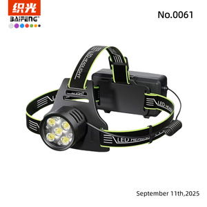 Linterna Frontal LED BaiFeng con 5 Bombillas LED, Batería Recargable, Linterna Frontal para Exteriores con Pantalla Digital - Product Image 1