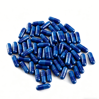 Capsules végétales HPMC à remplissage facile, bicolores bleu-blanc, jaune-blanc, capsules vides à base de plantes