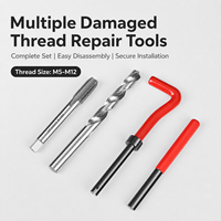 Kit de réparation de filetages automobile 261 pièces pour bougies d'allumage, avec tarauds, filières et inserts de filetage OEM/ODM