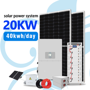 Système solaire hors réseau complet de 15 kW, 10 kW <span class=keywords><strong>pour</strong></span> la maison, stockage automatique de batteries solaires, nettoyage des panneaux, systèmes hybrides - Product Image 1