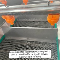 Hoog rendement industriële volautomatische motor CE-gecertificeerde groente-fruit-noten-bubbelwasmachine SUS304 voedselverwerking